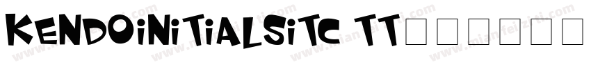 KendoInitialsITC TT字体转换